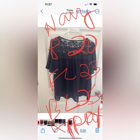 Ann Taylor Women’s Navy Blue Top, Size Medium NWT - Picture 7 of 7